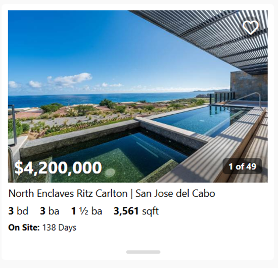 North Enclaves Ritz Carlton | San Jose del Cabo | Puerto Los Cabos Homes For Sale