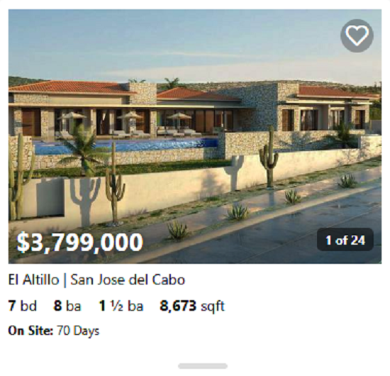 Ocean-view home in Puerto Los Cabos featuring custom woodwork and upscale finishes